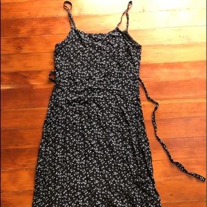 Long Brandy Melville Blue Floral Dress - One Size